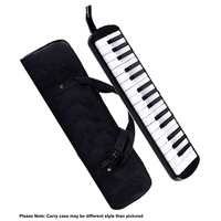 QM Musical 32-Key Melodica in Black with Bag