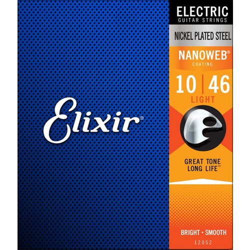 Elixir Electric Guitar Strings 10-46 (Nanoweb Coated)