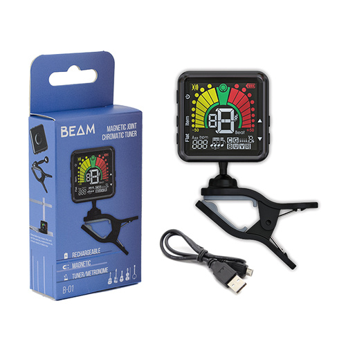 BEAM Rechargable Clip on Tuner/Metronome
