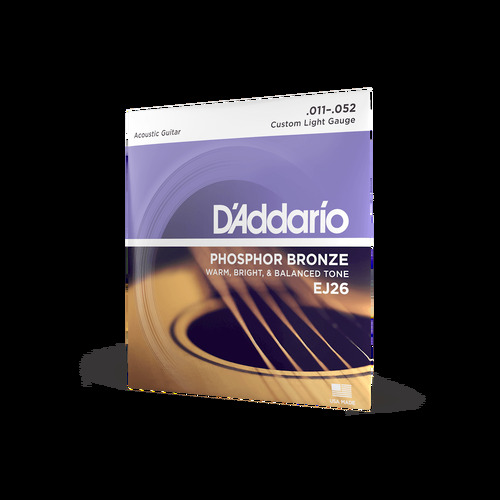 D'Addario Phosphor Bronze 11-52 Custom Light