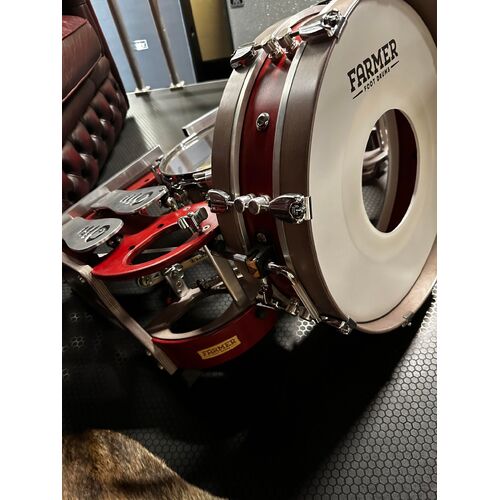 Farmer Foot Drum 6 Pedal Red/Gray