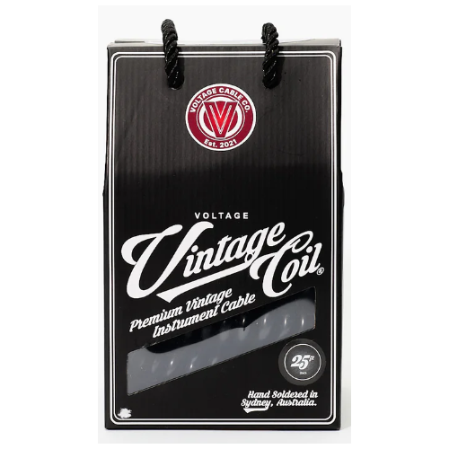 Voltage Vintage Coil Black STRA 25ft