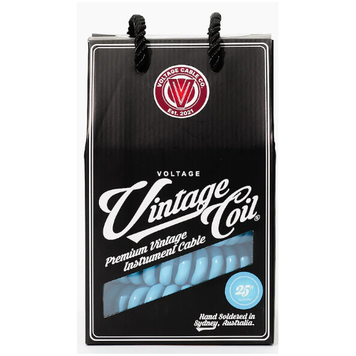 Voltage Vintage Coil Electric Blue STST 25ft